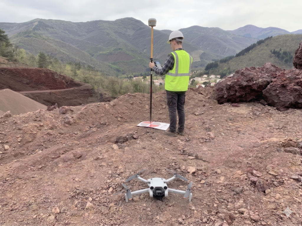 Photogrammétrie RTK, orthophoto, modélisation 3D par drone (précision centimétrique)